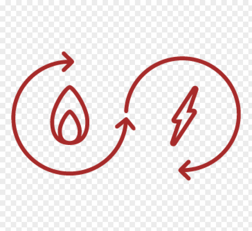 Energy Cogeneration Efficiency Vector Graphics PNG