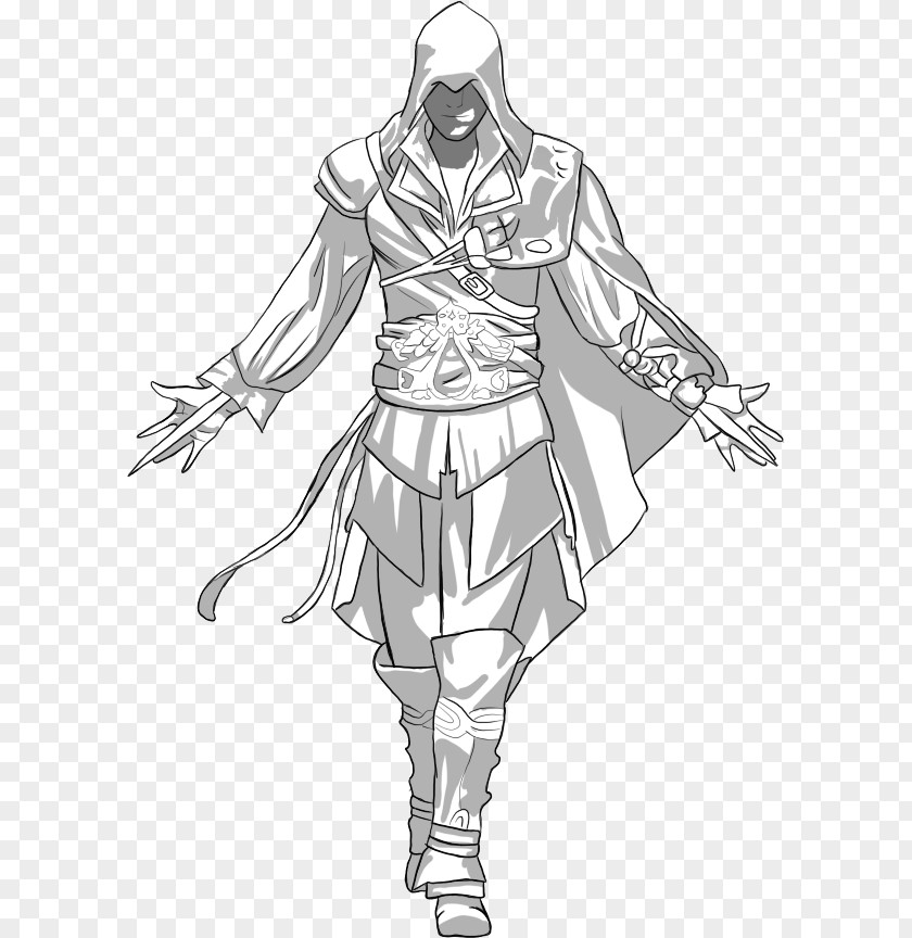 Firenze Ezio Auditore Drawing Assassin's Creed II Line Art Sketch PNG