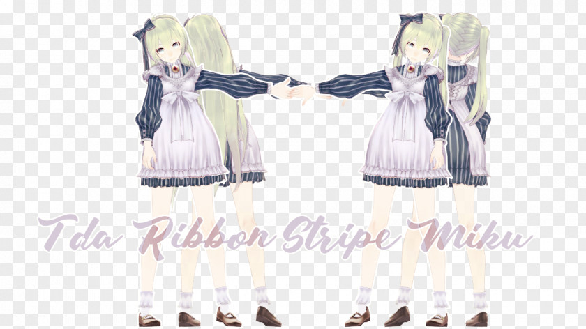 Ribbon Stripe Hatsune Miku MikuMikuDance Crypton Future Media DeviantArt X-Legend PNG