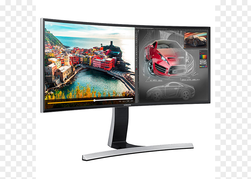 Samsung E790C Computer Monitors LED-backlit LCD Curved Screen PNG