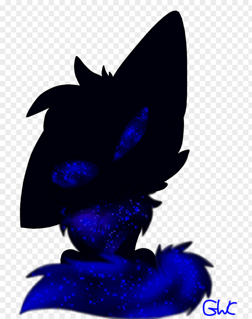 Silhouette Character Cobalt Blue Fiction Clip Art PNG