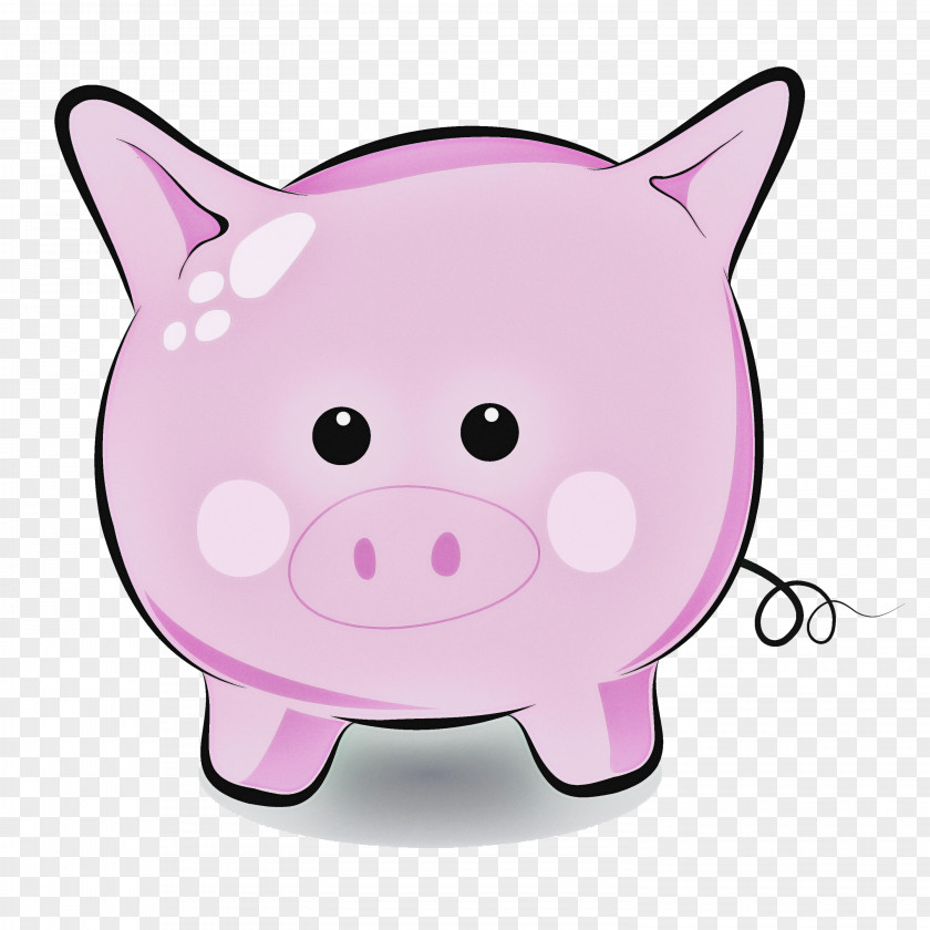 Smile Suidae Piggy Bank PNG