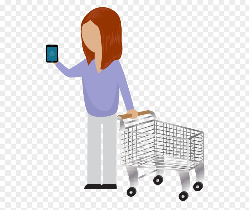 Bluetooth Low Energy IBeacon Shopping Cart PNG