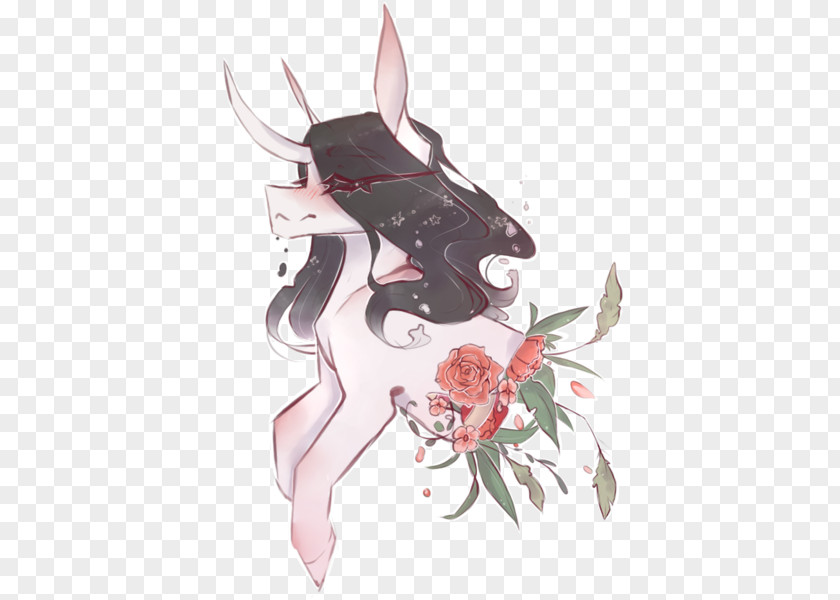 Horse Cartoon Flower Legendary Creature PNG