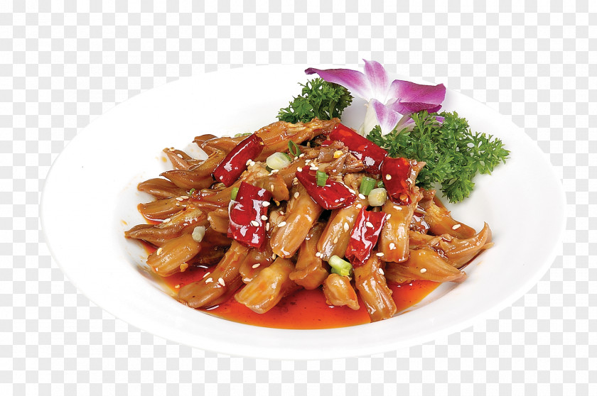 Spicy Luya Tongue Twice Cooked Pork Red Cooking Kung Pao Chicken Chinese Cuisine Sichuan PNG