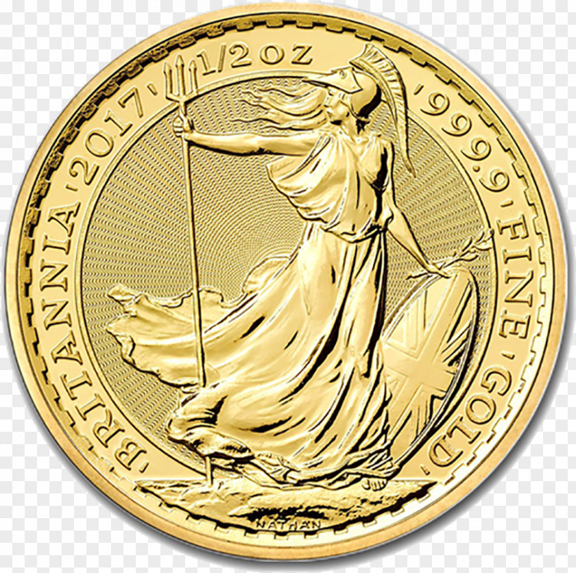 Bullion Royal Mint Britannia Gold Coin PNG