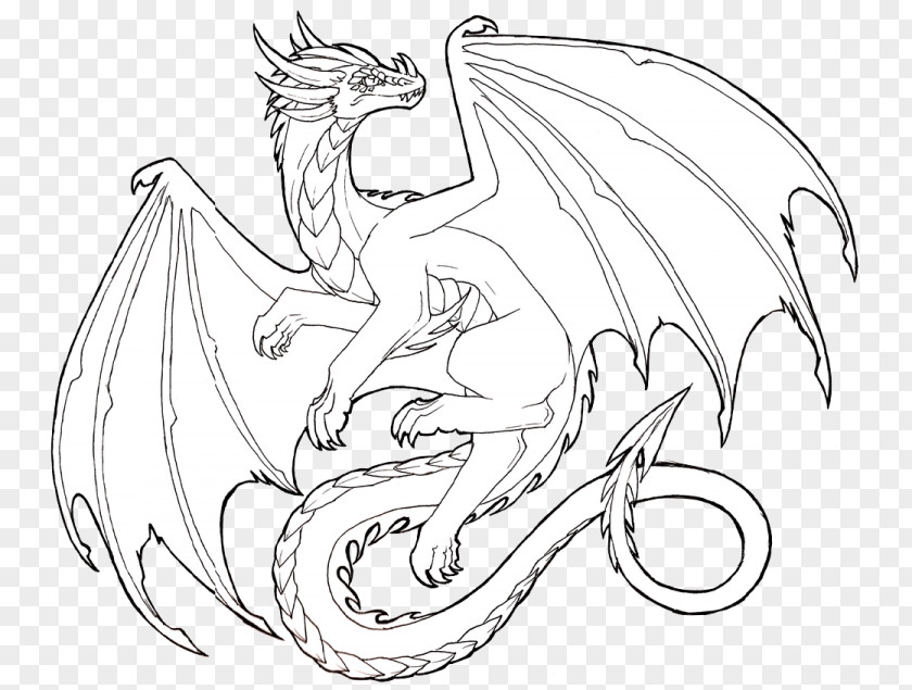 Dragon Drawing Chinese Sketch PNG