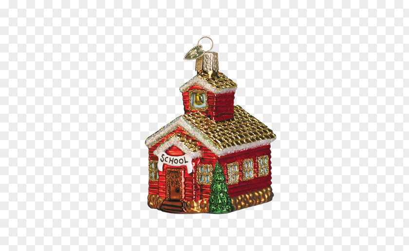 Hand-painted Students Christmas Ornament Decoration House PNG
