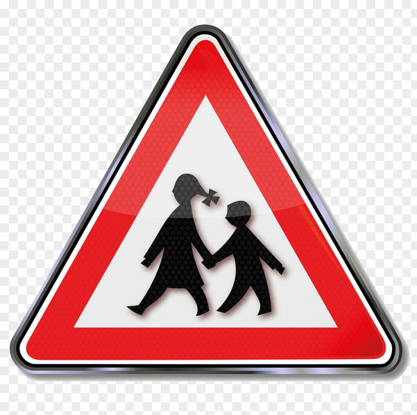 Triangle Of Children Hand In Warning Sign Traffic Royalty-free PNG