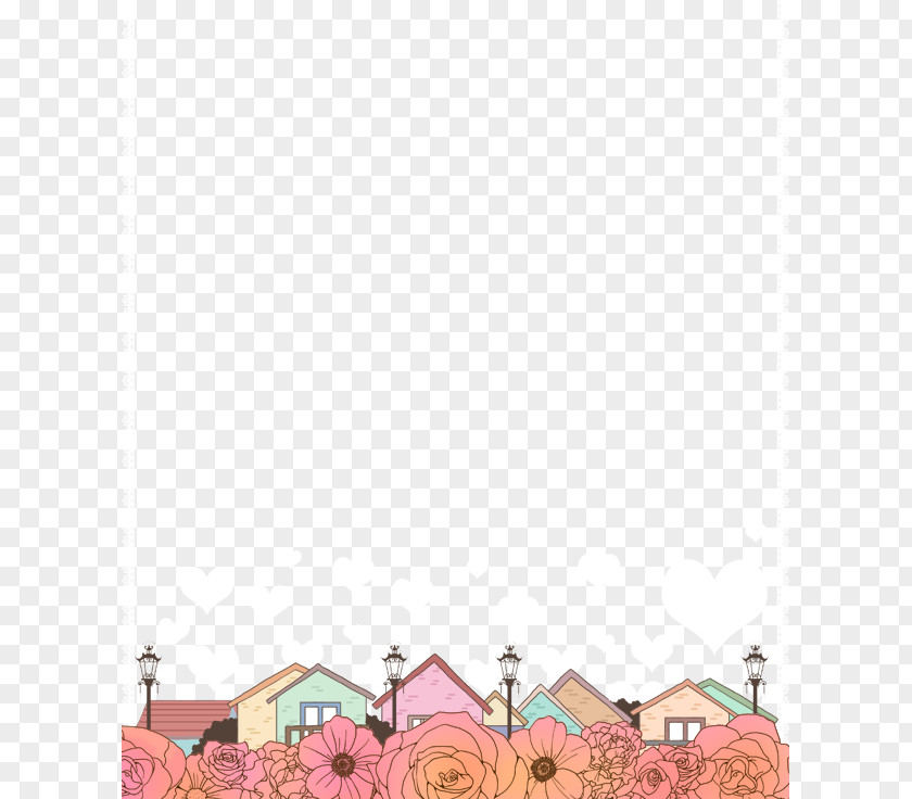 Cartoon House Borders Clip Art PNG