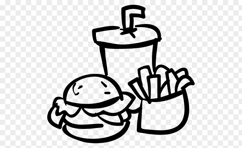 Hot Dog Hamburger Fast Food French Fries Fizzy Drinks PNG