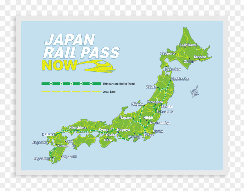 Japan Attractions Rail Pass World Map Transport Hakata Station PNG