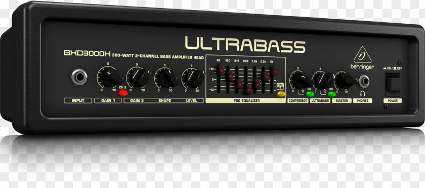 Microphone Guitar Amplifier BEHRINGER ULTRABASS BXD3000H Bass PNG
