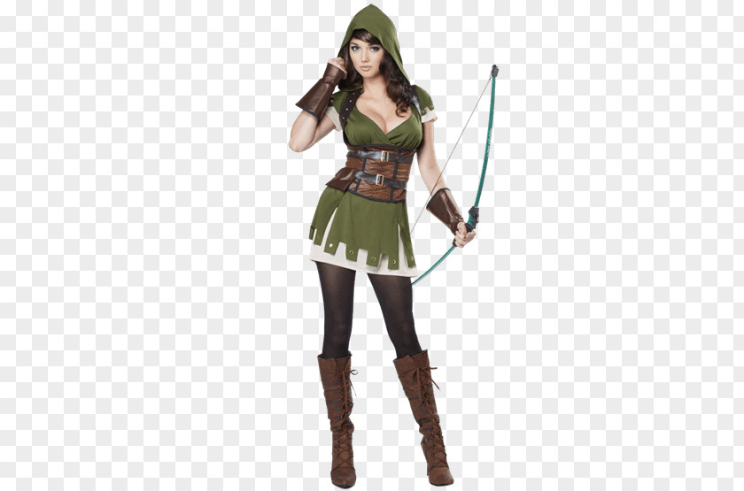 Woman Halloween Costume Robin Hood Lady Marian Adult PNG