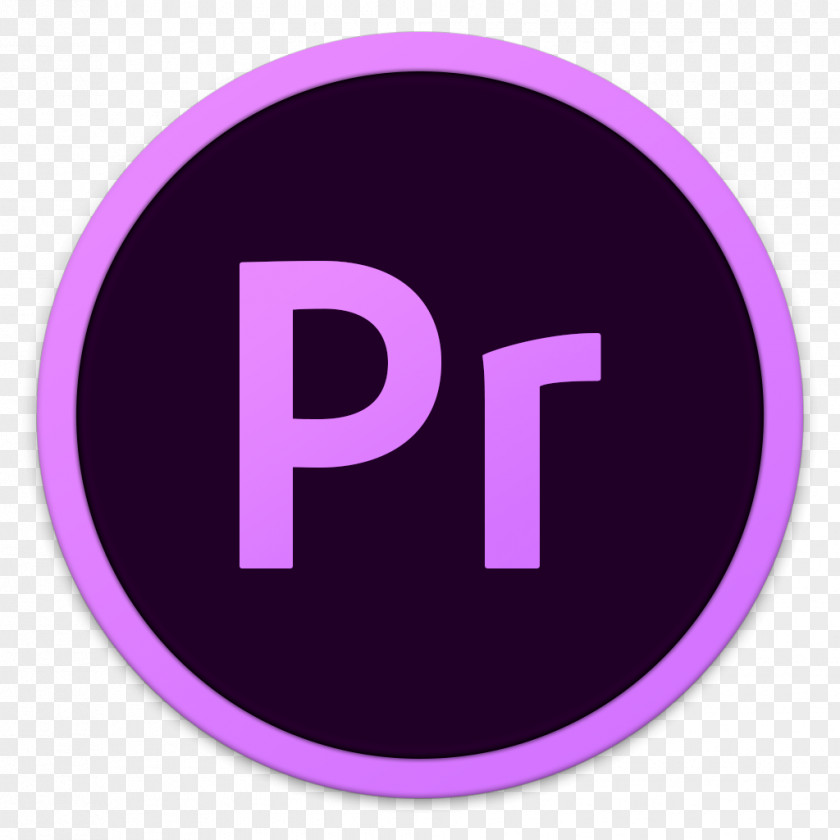 Adobe Pr Purple Text Symbol Brand PNG