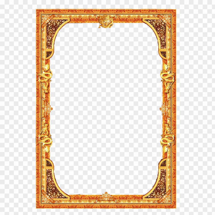 Gold Frame Download Computer File PNG