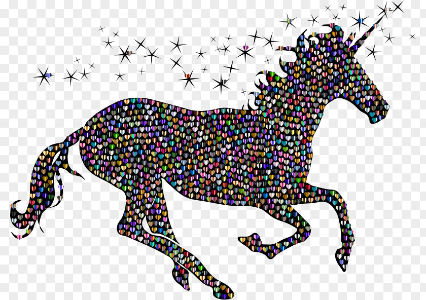 Prismatic Love The Last Black Unicorn Clip Art PNG