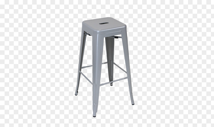 Silver Bar Tolix Stool Chair Metal PNG