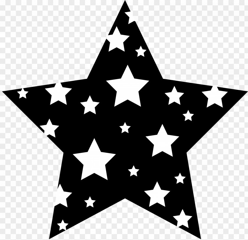 Free Star Image Black And White Clip Art PNG