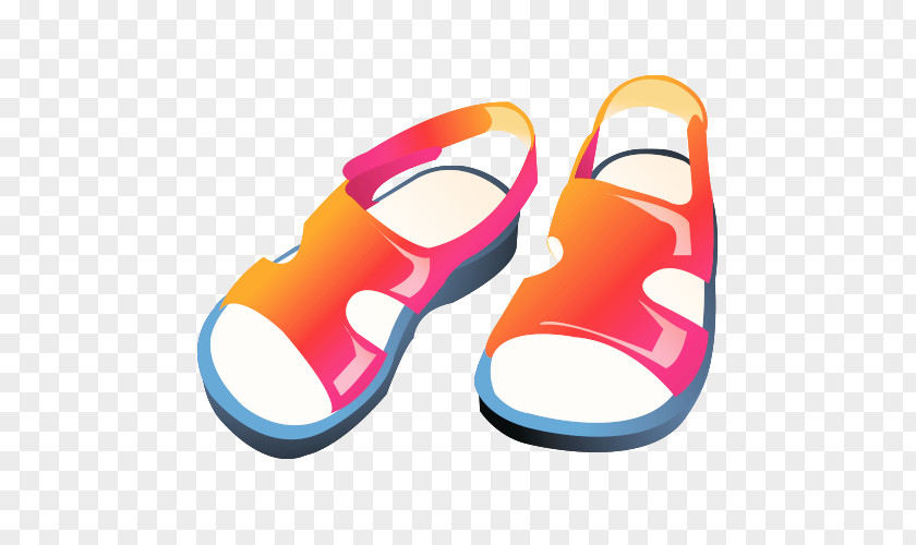 Cartoon Sandals Slipper Sandal Flip-flops Clip Art PNG