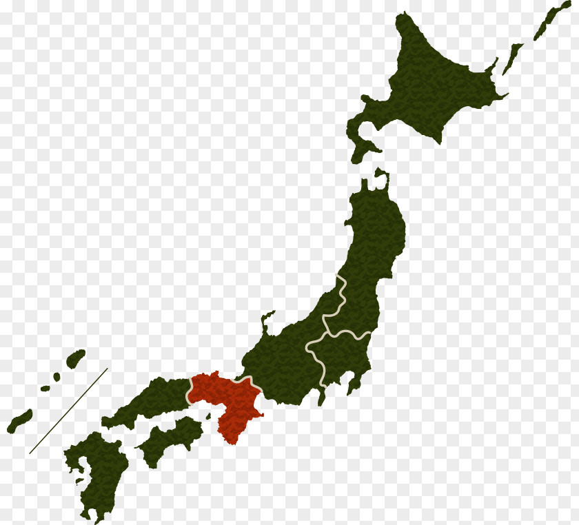 Japan World Map Blank PNG