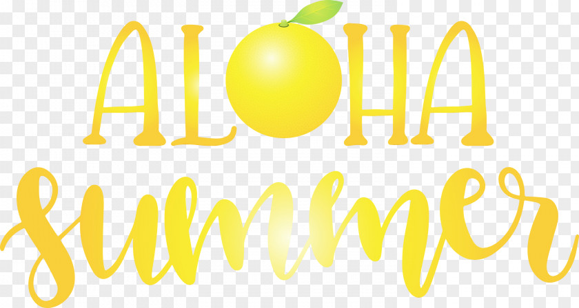 Logo Font Yellow Lemon Fruit PNG