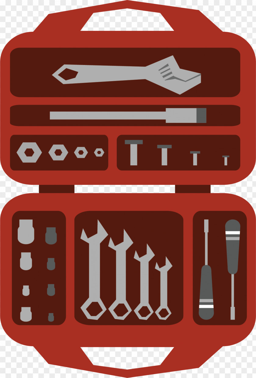 Open The Red Toolbox Wrench PNG