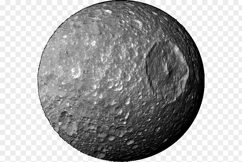 Planet Cassini–Huygens Herschel Mimas Impact Crater Moons Of Saturn PNG