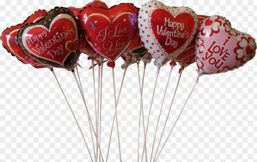 Red Heart Balloon Valentine's Day Desktop Wallpaper February 14 PNG