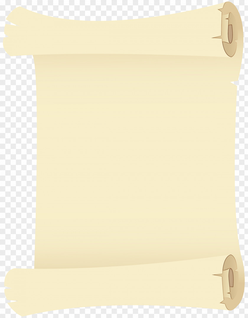 Scroll Yellow Beige Rectangle Paper PNG