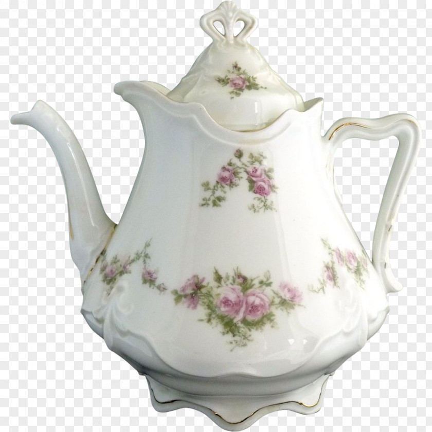 Tea Teapot Victorian Era Jug Porcelain PNG