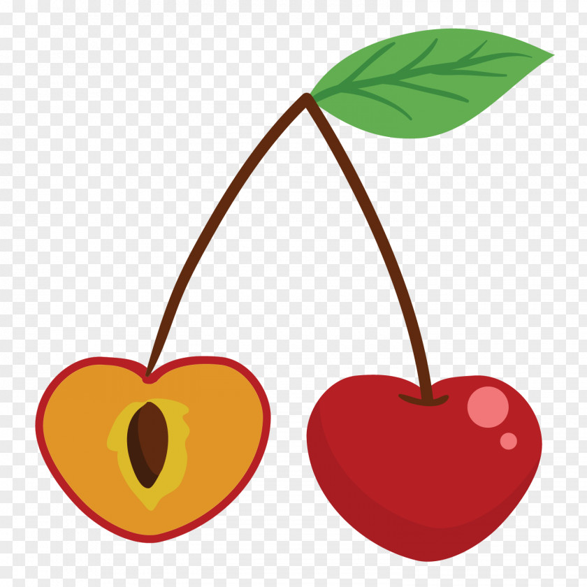 Cartoon Cherry Cherries Fruit Apple Clip Art PNG