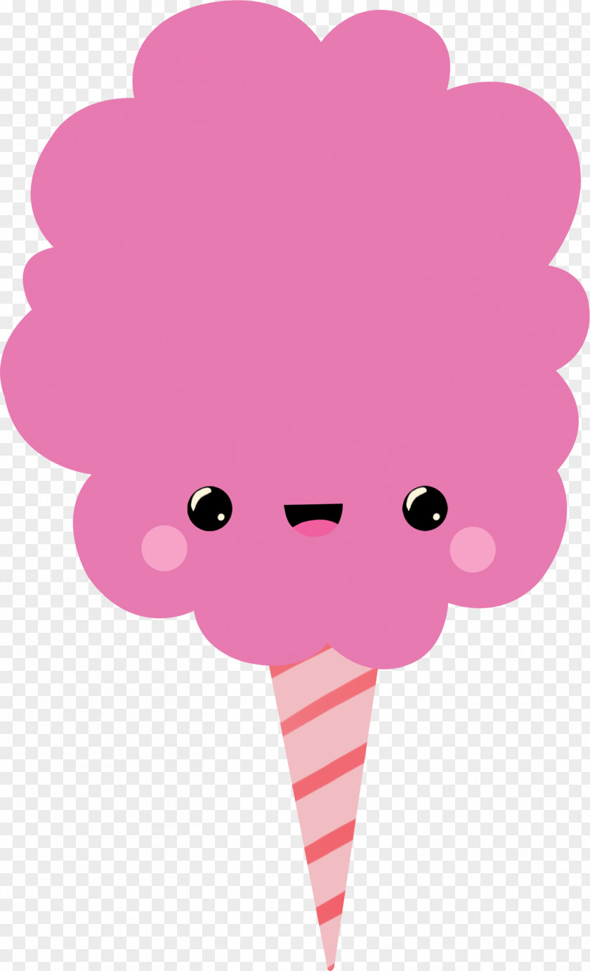 Cotton Candy Kavaii Paper Sugar PNG