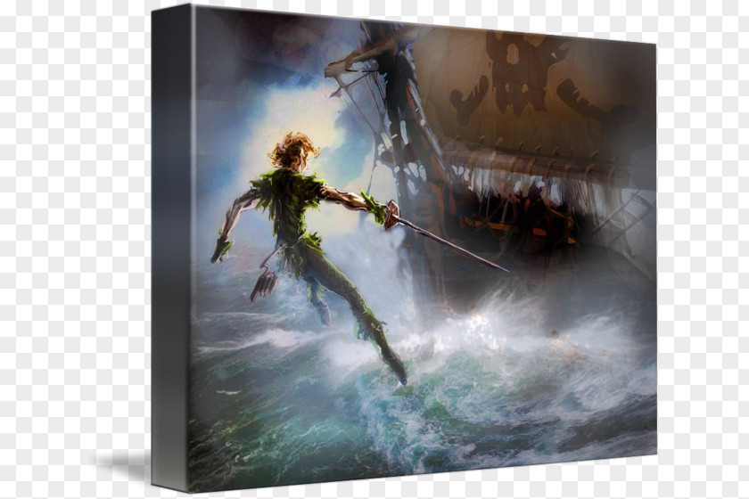 Peter Pan Captain Hook Painting Neverland Art PNG