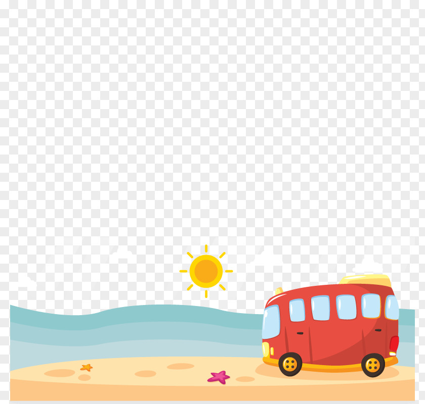 Vector Sea Travel Bus Child Download PNG