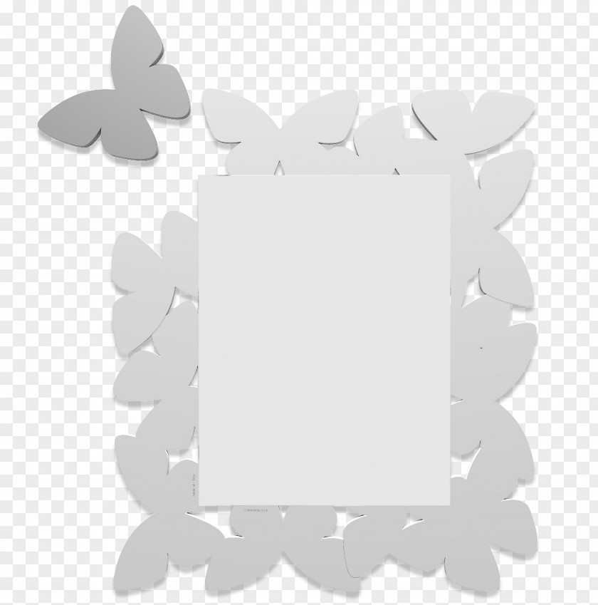 Butterfly Parede White Color Baby Blue PNG