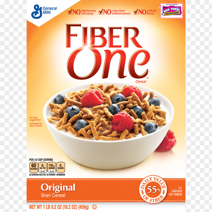 Cereal Grains Breakfast General Mills Fiber One Bran Ready-to-eat Honey Clusters Cereals Whole Grain PNG
