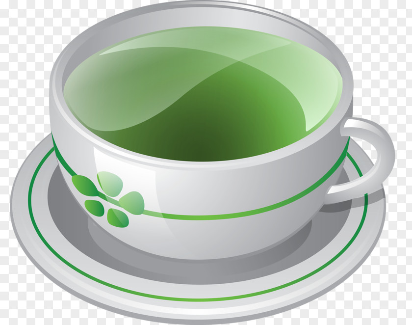 Green Tea Coffee Cup White PNG
