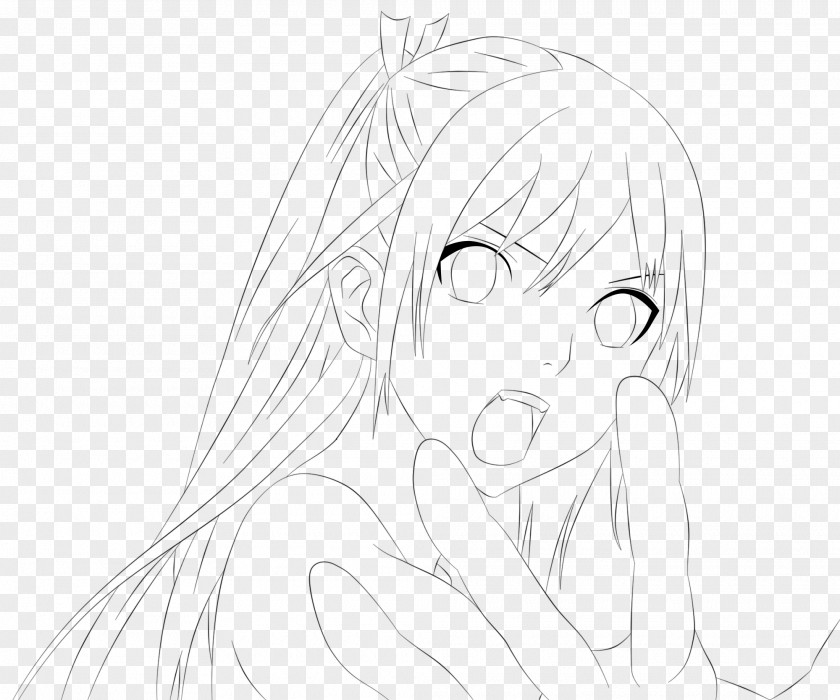 Lineart Line Art Drawing Human Hair Color Sketch PNG