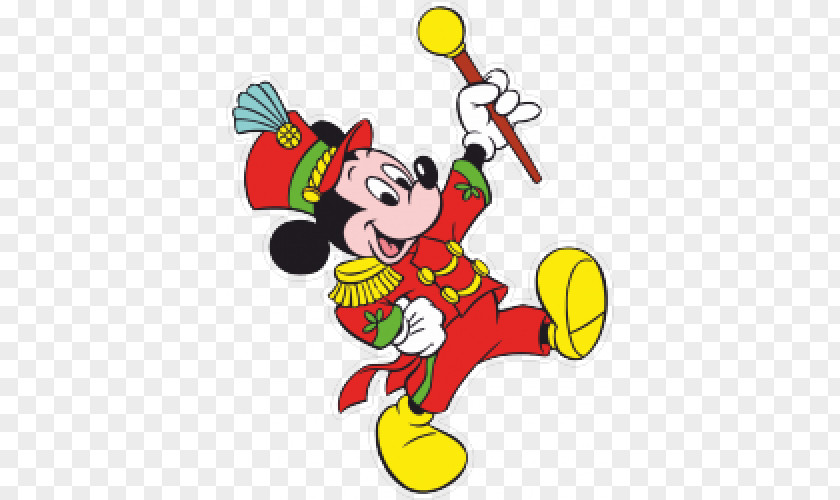 Mickey Mouse Minnie Oswald The Lucky Rabbit Marching Band Musical Ensemble PNG