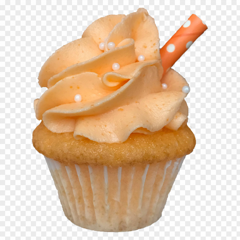 Orange Curve Mini Cupcakes Buttercream Dessert CodePen PNG