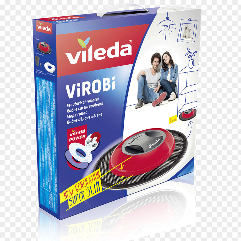 Robot Vileda 136135 Virobi Hardware/Electronic Mop Robotic Vacuum Cleaner PNG