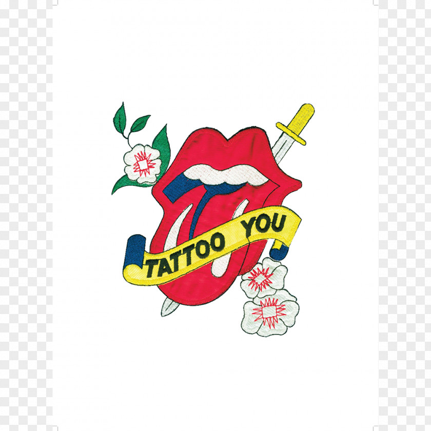 Rolling Stones Tongue Tattoo You The American Tour 1972 Iron-on Rock PNG
