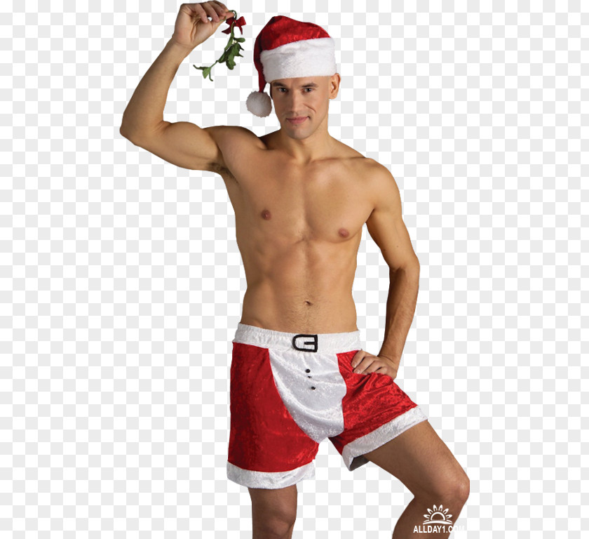 Santa Claus Costume Christmas Disguise Party PNG