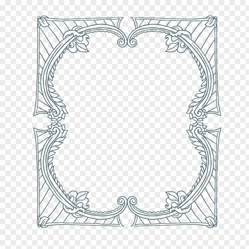 Blue Frame Picture PNG