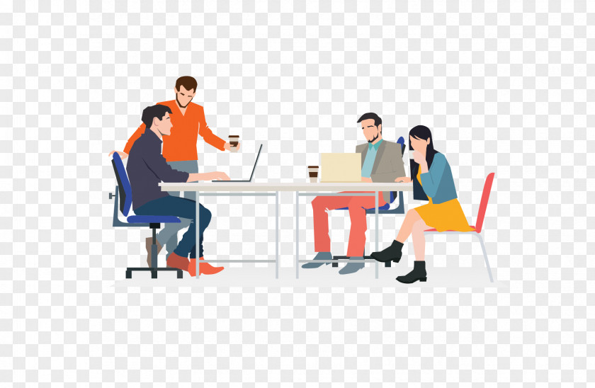Business Meeting Coworking Infographic Businessperson PNG