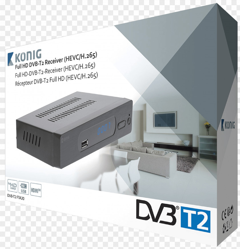 Fta Receiver High Efficiency Video Coding DVB-T2 Digital Broadcasting Television PNG