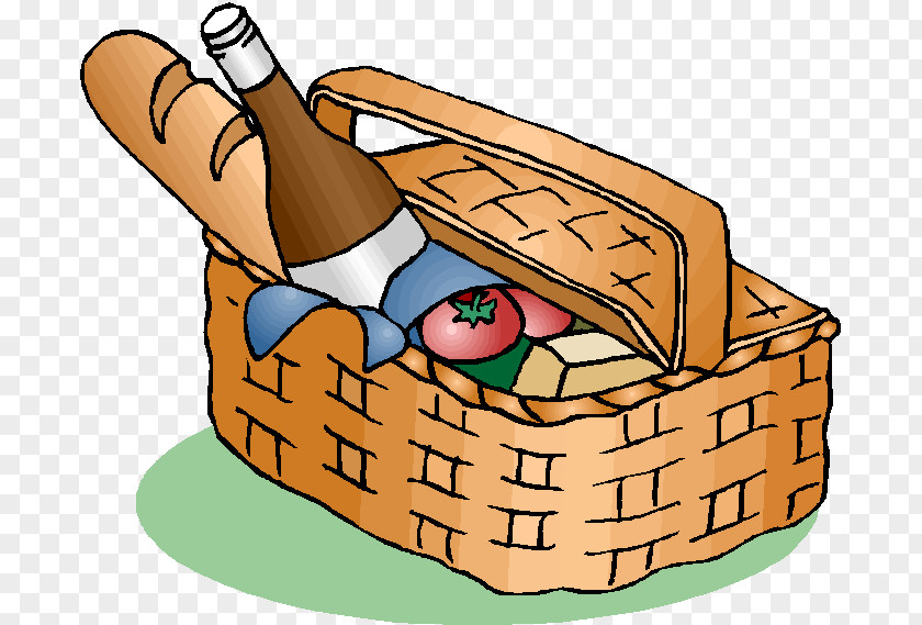 Herbe Picnic Baskets Clip Art PNG