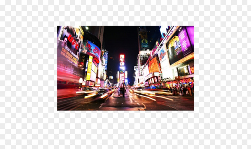 Night Neon City Streets Times Square Theater District Stock Photography Shutterstock PNG
