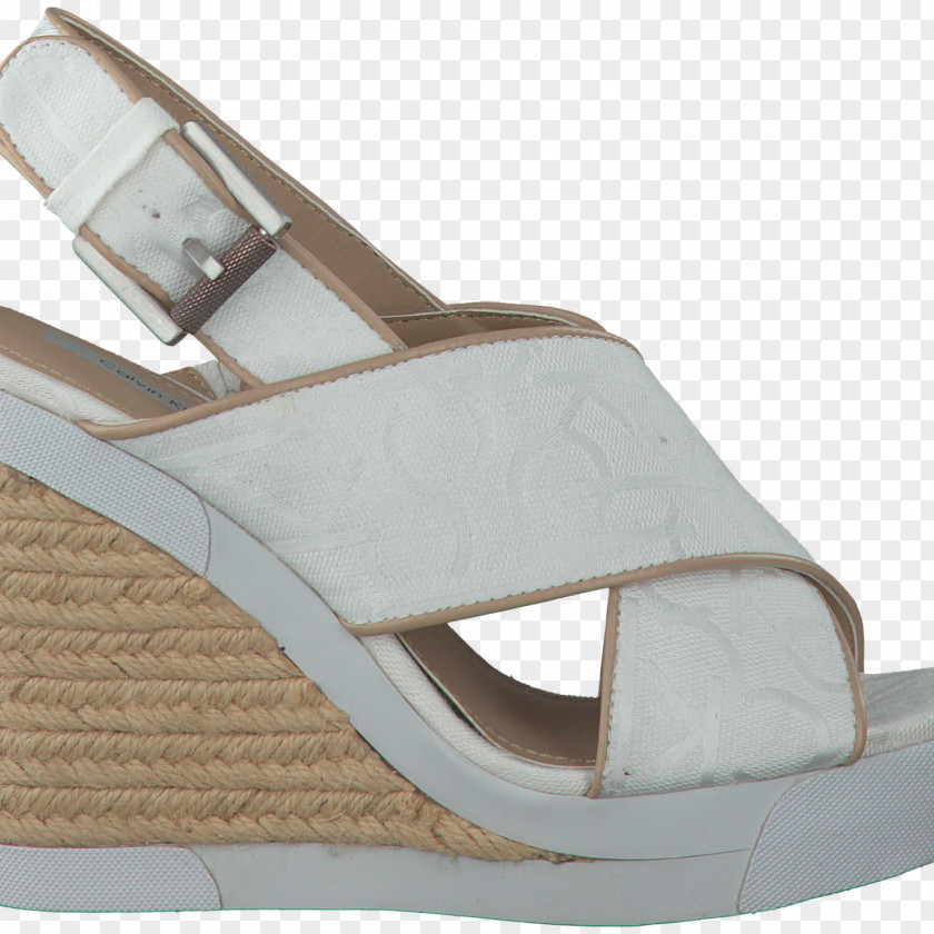 Sandal Shoe Wedge Calvin Klein White PNG